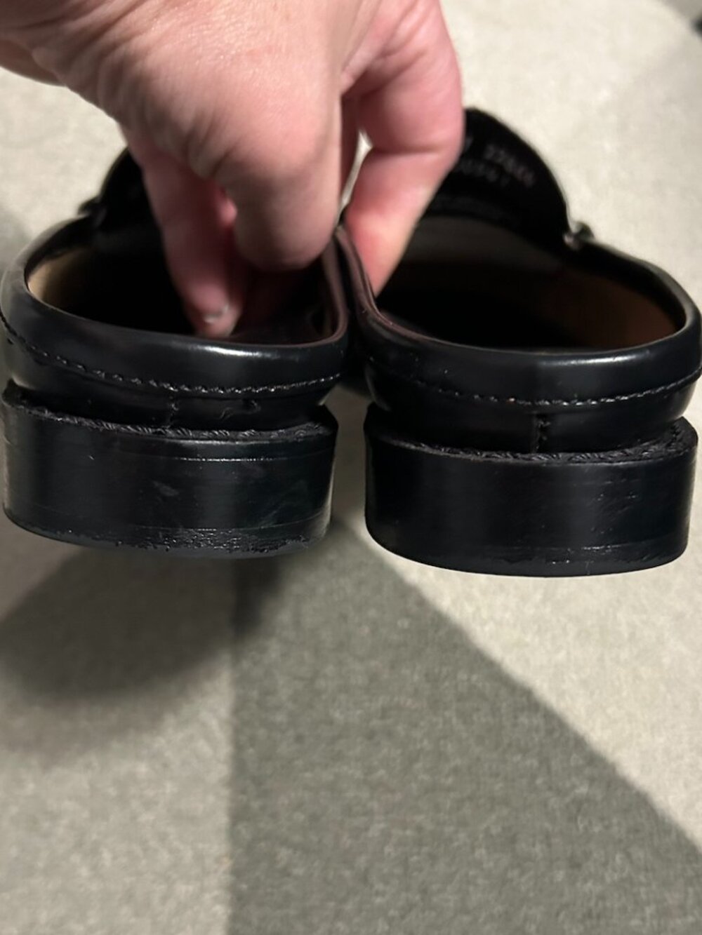G.H.BASS Leather Weejuns® Wynn Mules Tuxedo Preppy *READ DESCRIPTION Women's 6.5 - Picture 8 of 16